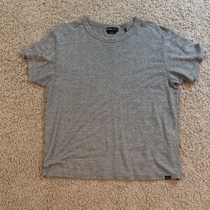 Prana Heather Gray Short Sleeve Crew Tee